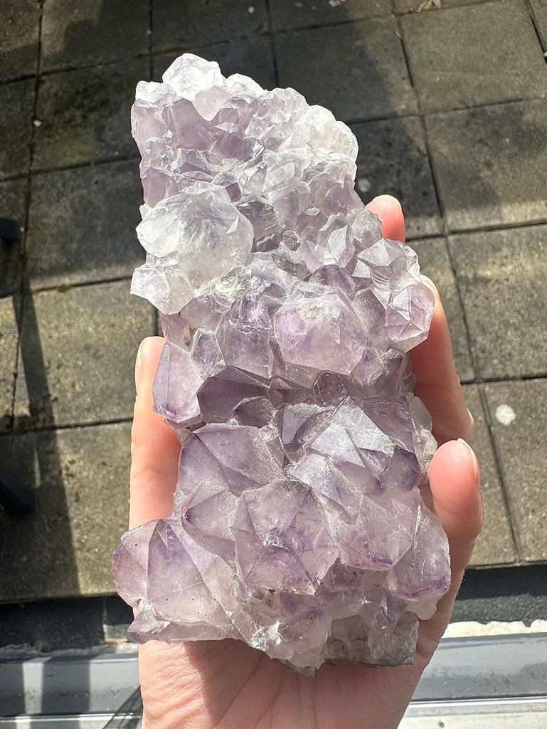 Ruw stuk amethist 882 gram uit idar-oberstein, Verzenden, Zo goed als nieuw