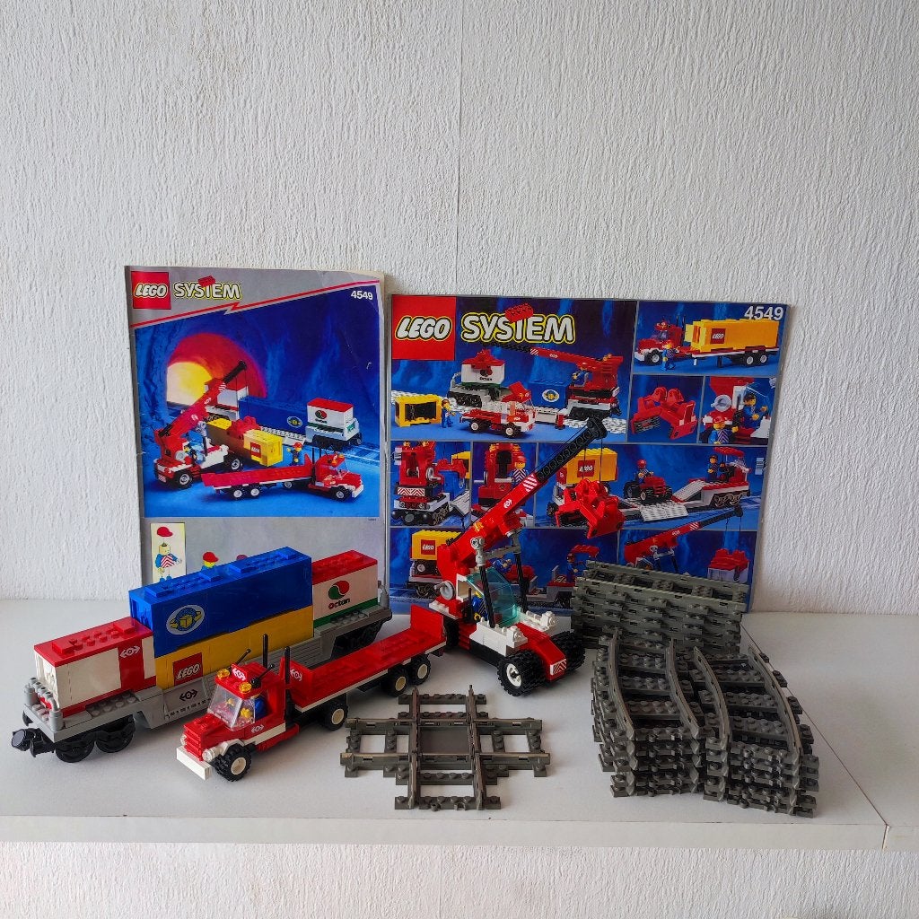 Lego 4549 - Container Double Stack + Spoorwegen, Overige thema's, Lego, Ophalen of Verzenden, Zo goed als nieuw
