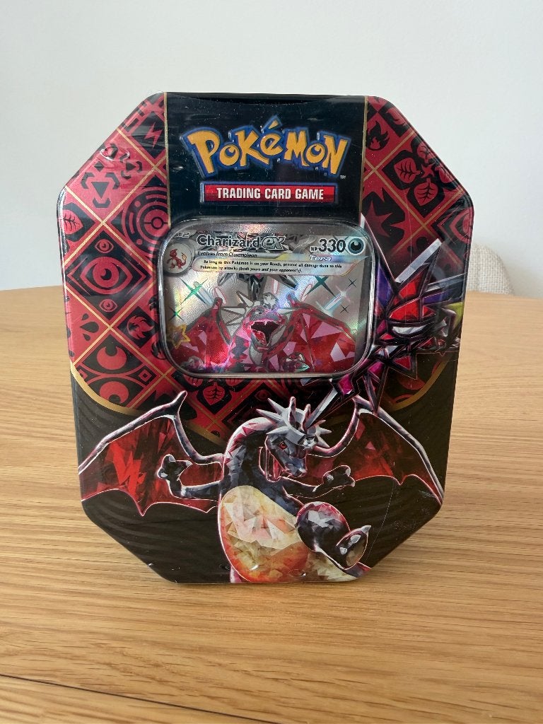 Pokemon Paldean Fates Charizard Tin Sealed, Ophalen of Verzenden, Nieuw, Boosterbox, Foil