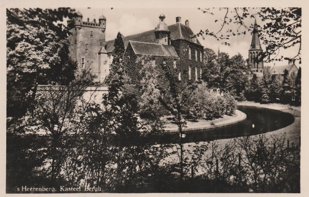 's HEERENBERG Kasteel Bergh, Verzamelen, Verzenden, 1940 tot 1960, Ongelopen, Gelderland