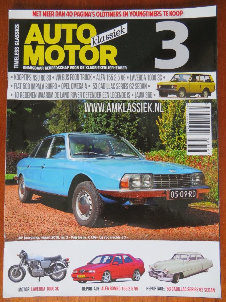 Auto Motor Klassiek 3 2018 Alfa 155, Ro80, Omega A, Fiat 500, Ophalen of Verzenden, Nieuw, Alfa Romeo