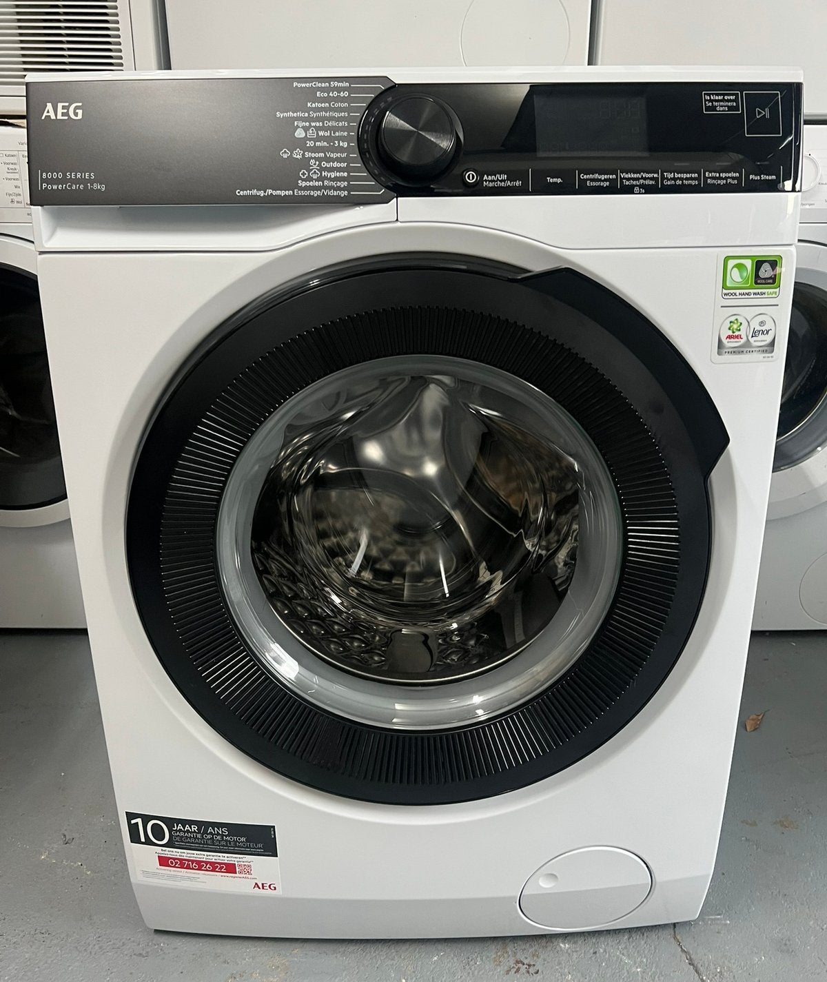 AEG 8000 series Wasmachine 8KG 1600 toeren PowerCare, 8 tot 10 kg, Energieklasse A of zuiniger, Ophalen of Verzenden, Voorlader
