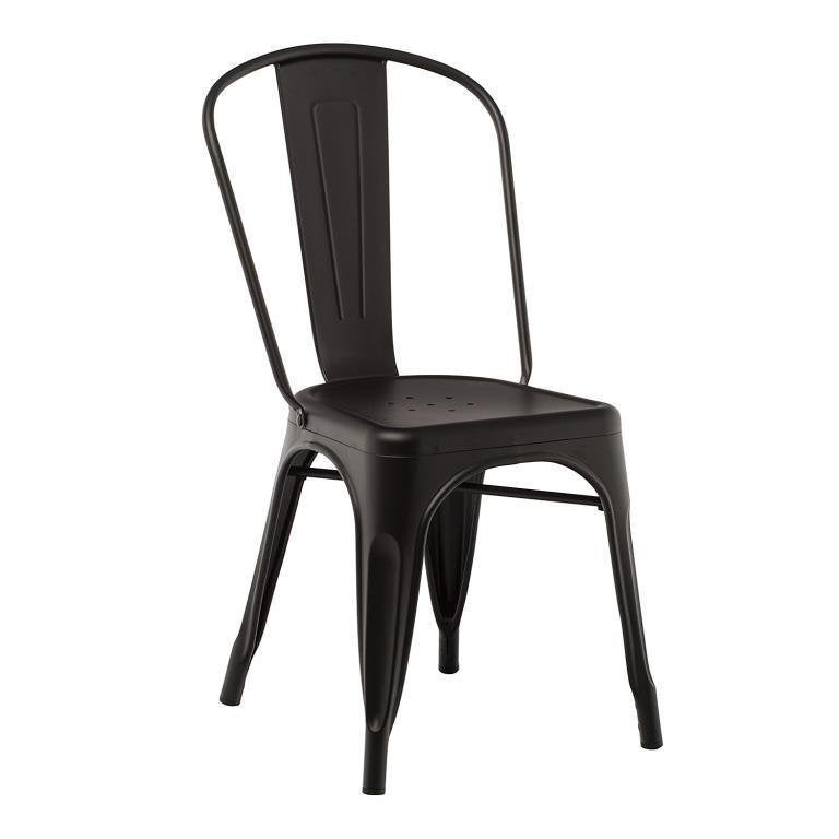 Lix stoelen hout matt zwart horeca cafe bistro stoel 844, Zwart, Nieuw, Ophalen of Verzenden, Vijf, Zes of meer stoelen