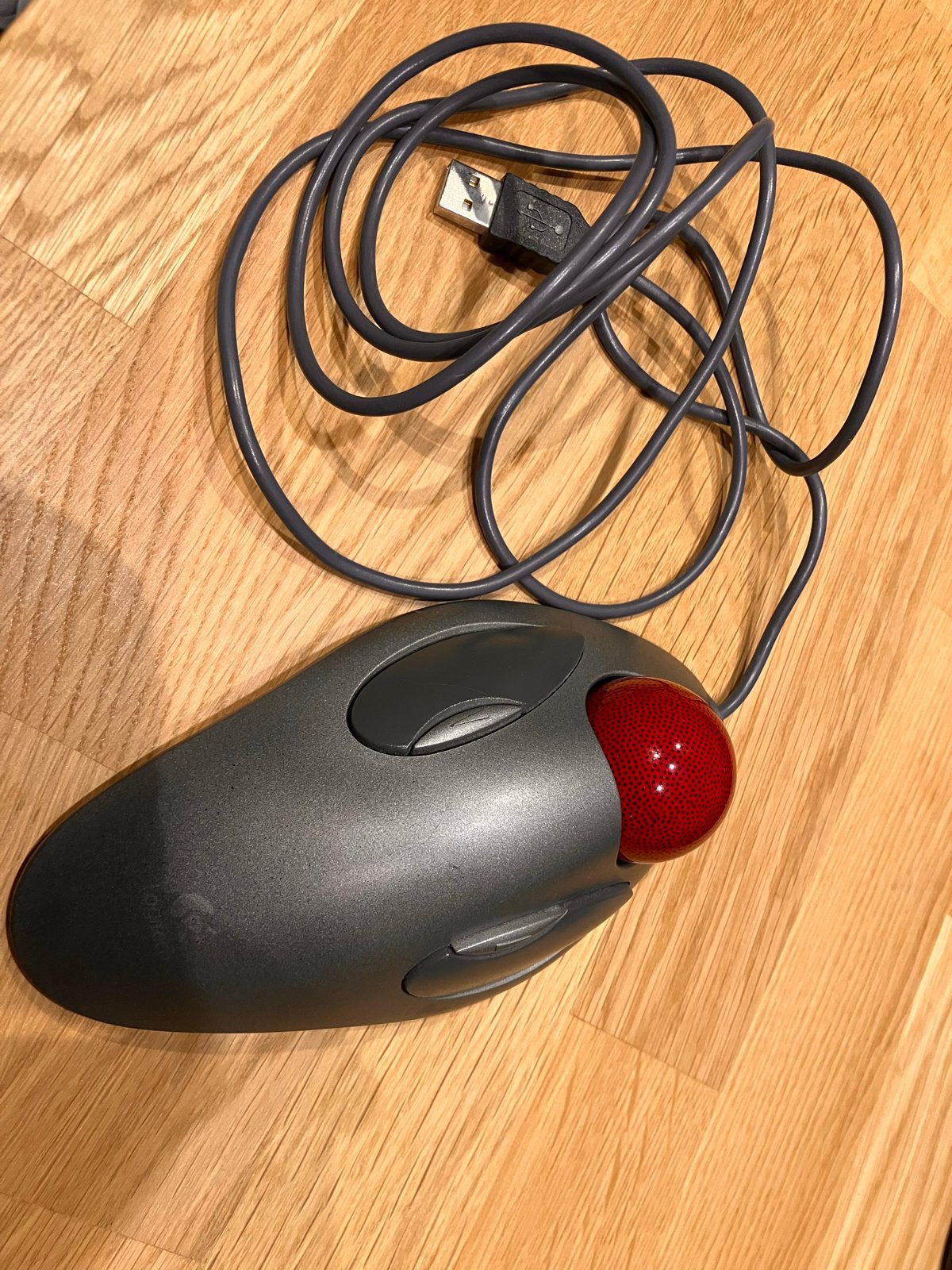 Logitech TrackMan Marble Muis - Ergonomische Trackball, Computers en Software, Ophalen, Muis, Gebruikt, Ergonomisch