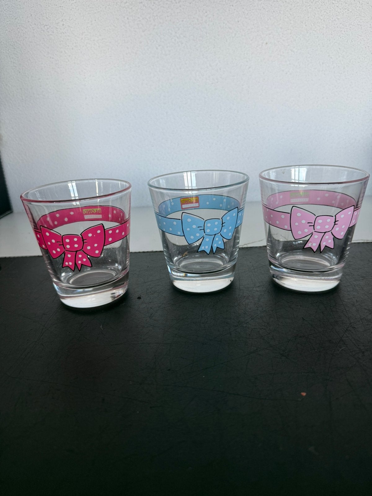 3 glazen blond Amsterdam, Verzamelen, Ophalen of Verzenden, Zo goed als nieuw, Waterglas