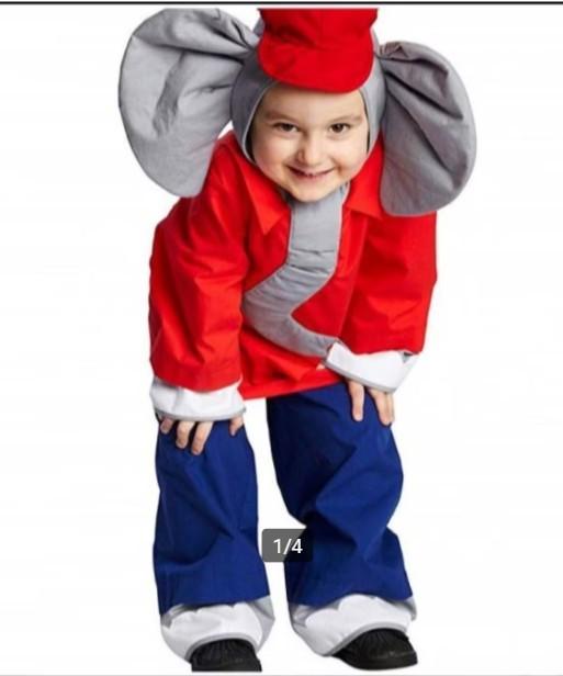 Leuk 3 delig Olifant outfit mt 116, Kinderen en Baby's, Carnavalskleding en Verkleedspullen, Ophalen of Verzenden, Zo goed als nieuw
