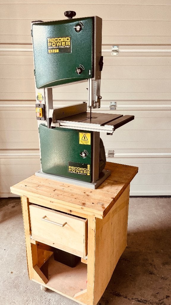 Lintzaag Record Power BS250, Doe-het-zelf en Verbouw, Gereedschap | Zaagmachines, Ophalen, Gebruikt, 70 mm of meer, Record power