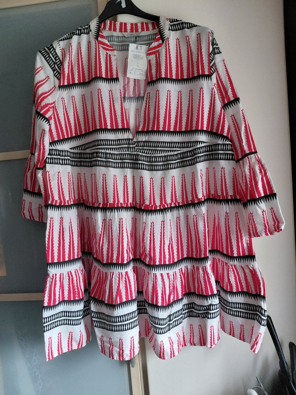 Only jurk met grafische print, maat 40, Kleding | Dames, Maat 38/40 (M), Only, Meerkleurig, Nieuw