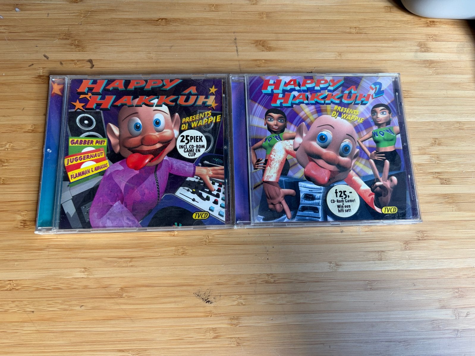 Happy Hakkuh CD's - DJ Wappie - Deel 1 & 2, Ophalen of Verzenden, Gebruikt, Dance Populair