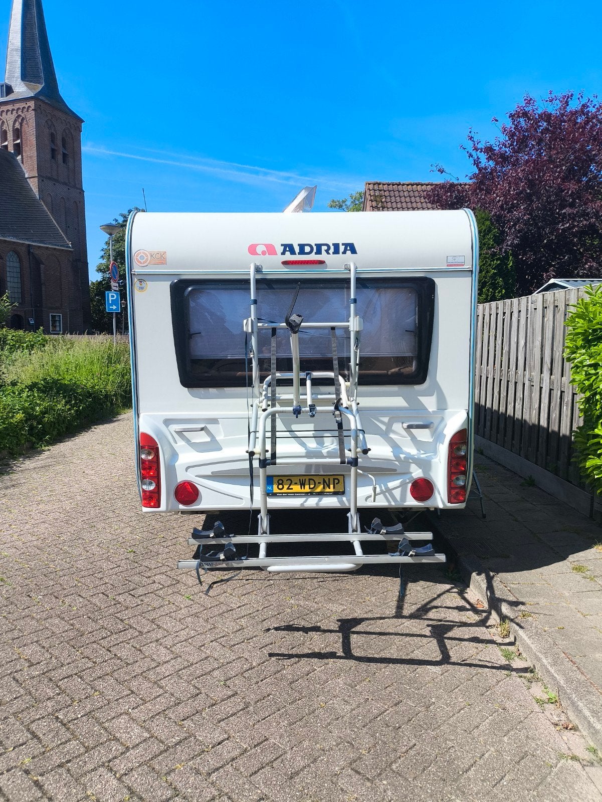 Omnia Bike Lift fietsendrager voor caravan/camper, Caravans en Kamperen, Ophalen of Verzenden, Gebruikt
