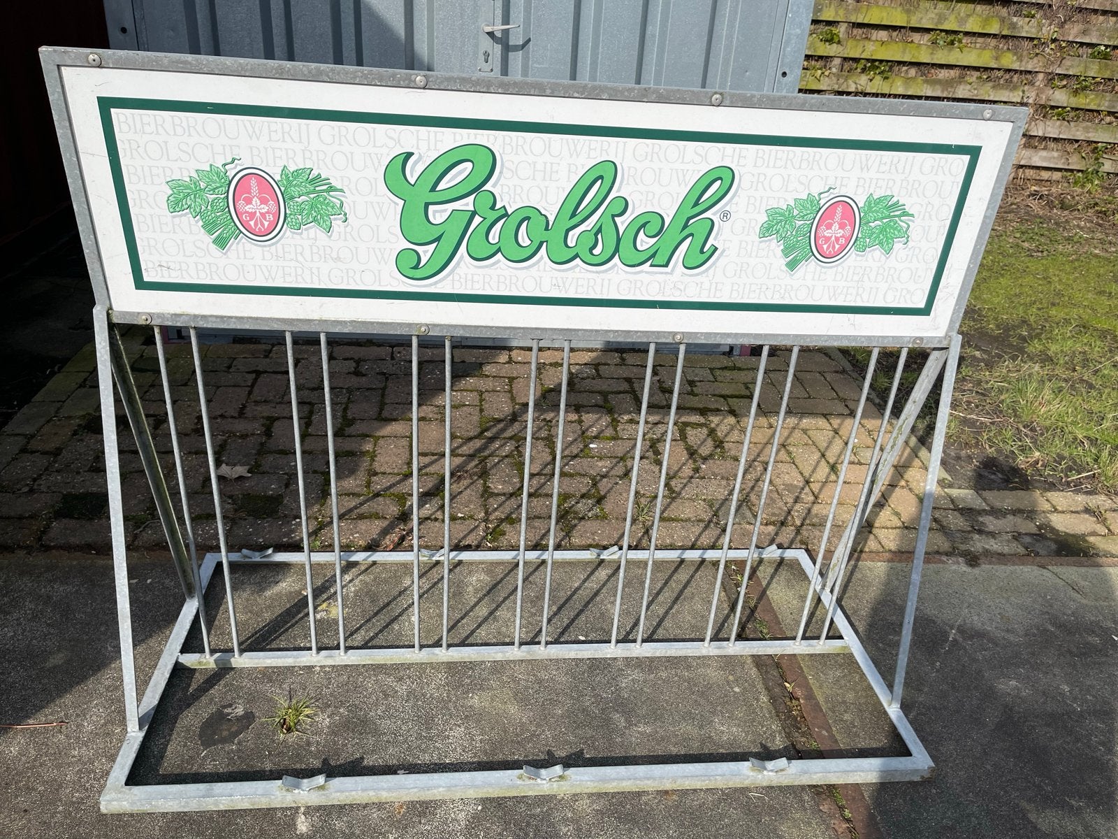 Grolsch fietsenrek - Vintage bierbrouwerij, Fietsen en Brommers, Fietsaccessoires | Fietsenrekken, Ophalen, Gebruikt