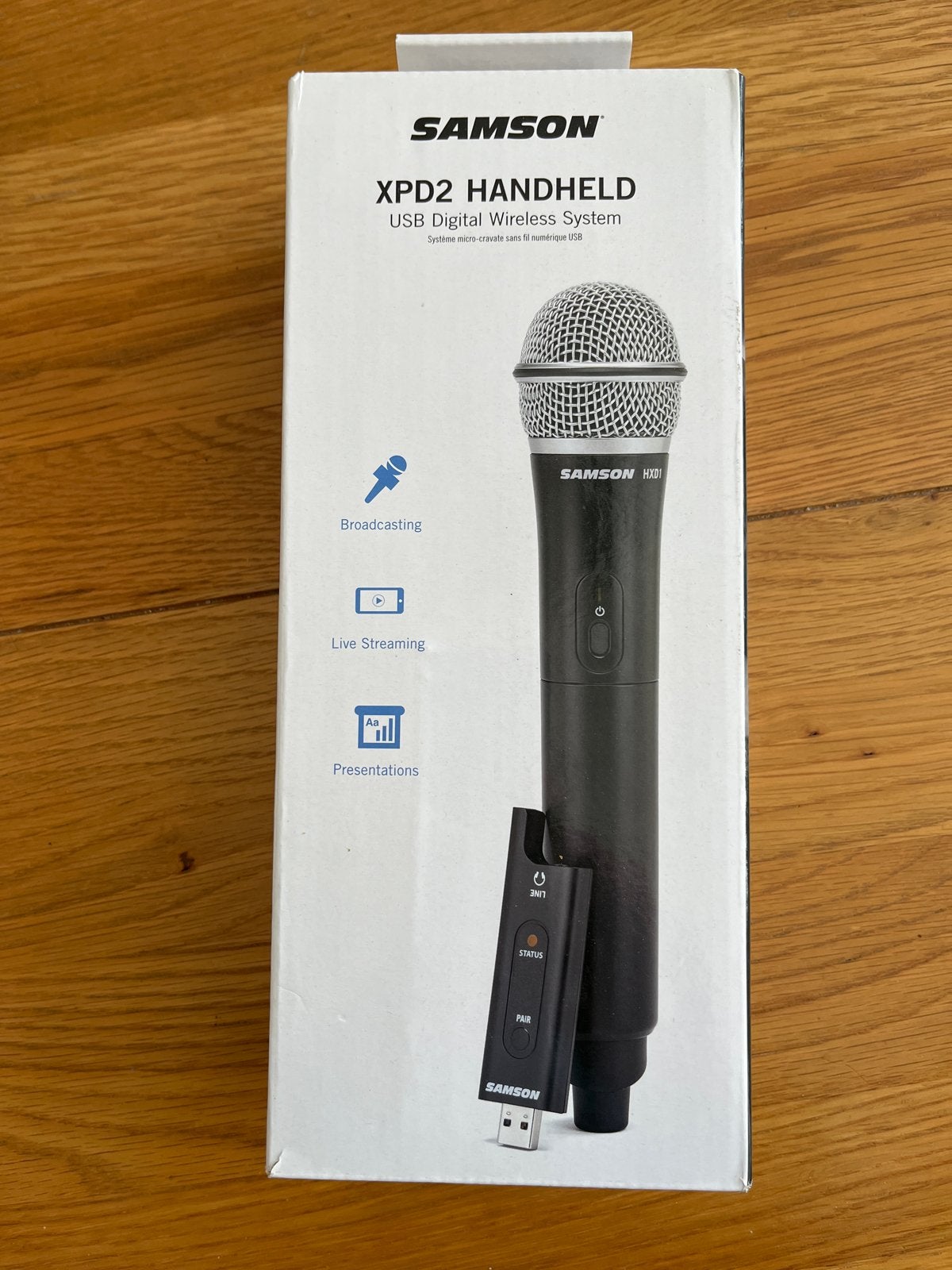Samson XPD2 Handheld USB Digitale Draadloze Microfoon, Ophalen of Verzenden, Nieuw, Zangmicrofoon, Draadloos