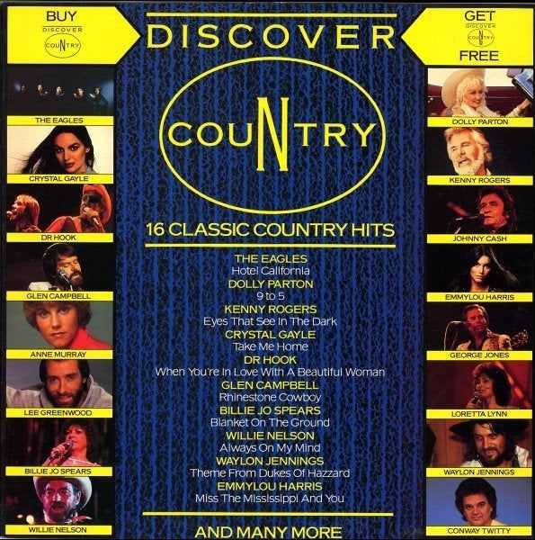 Country L.P. (1986) Discover Country o.a. Hotel California, Cd's en Dvd's, Vinyl | Country en Western, Gebruikt, Country, Complilatie
