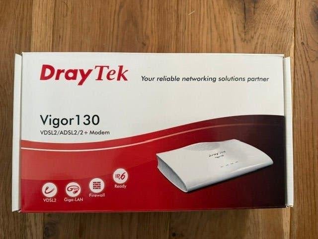 DrayTek Vigor130 VDSL2/ADSL2+ Modem Router, Ophalen, Zo goed als nieuw, Router met modem, DrayTek Vigor