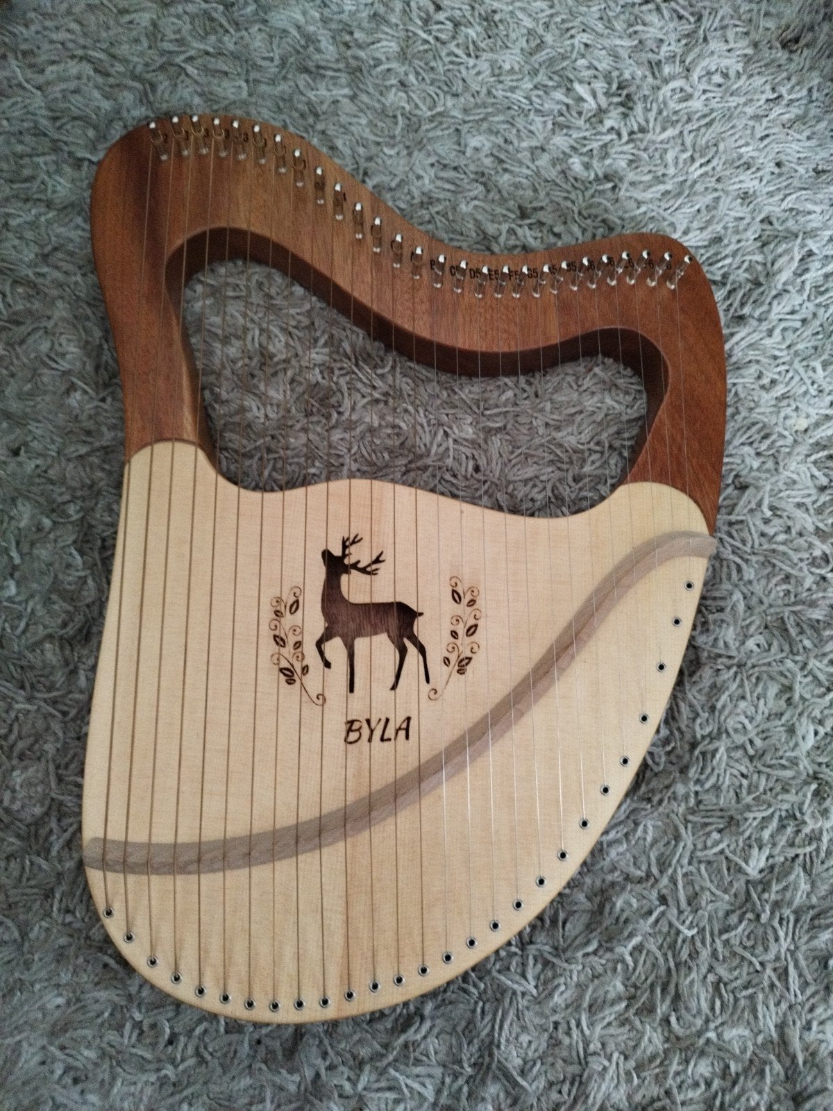 NIEUW ByLa Lier Harp met 27 snaren, Muziek en Instrumenten, Ophalen of Verzenden, Zo goed als nieuw, Harp