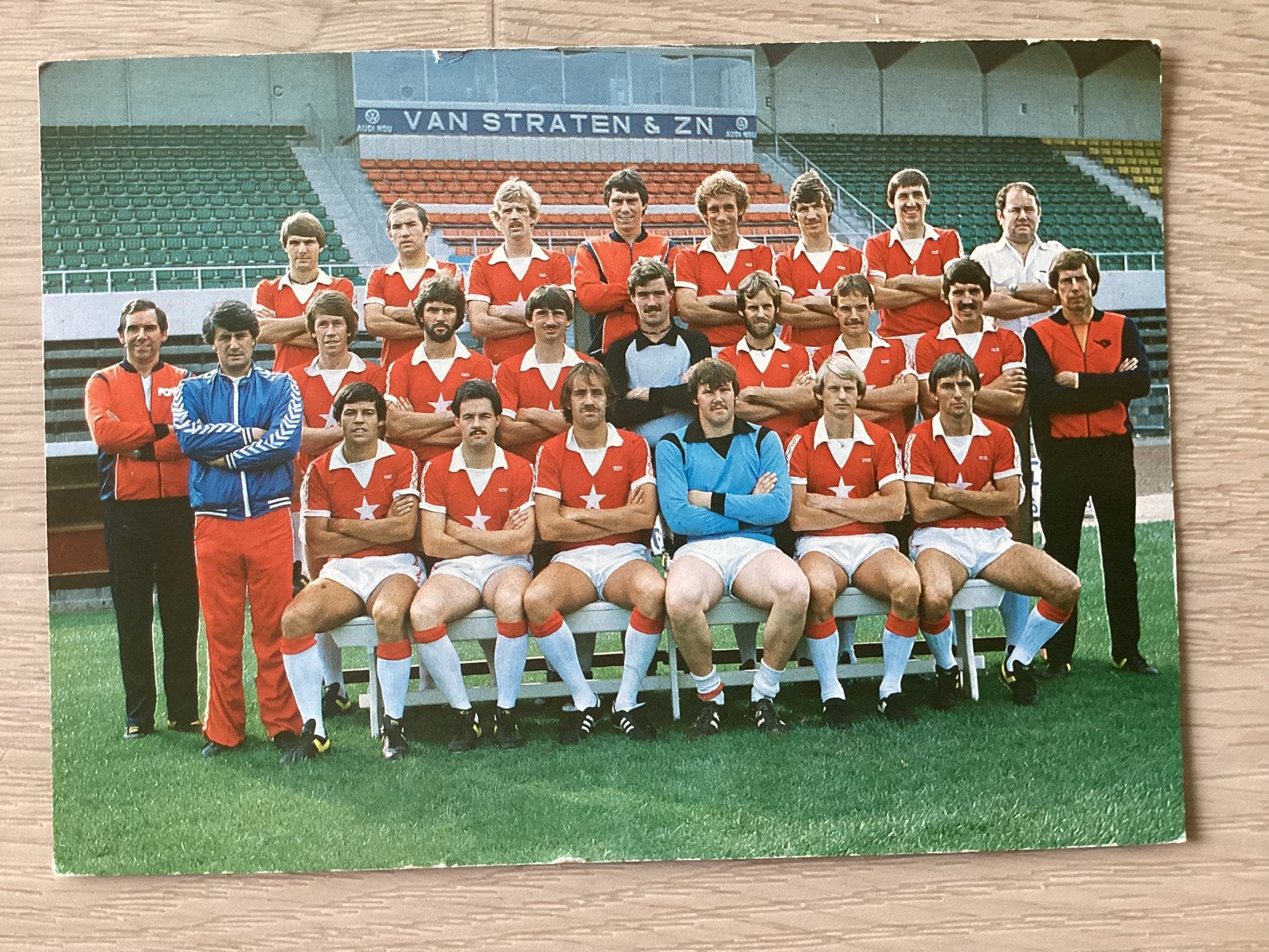 Elftalkaart MVV 1980 - 1981, Verzamelen, Ophalen of Verzenden, Gebruikt, Overige binnenlandse clubs, Overige typen