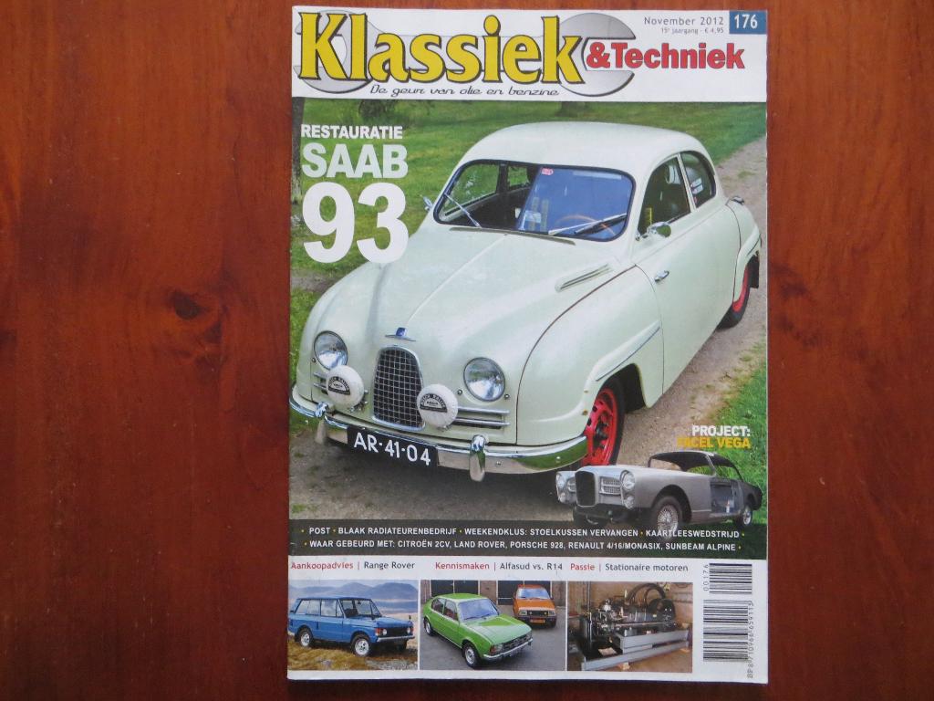Klassiek & Techniek 176 Saab 93, Range Rover Classic, Alfa, Ophalen of Verzenden, Nieuw, Alfa Romeo