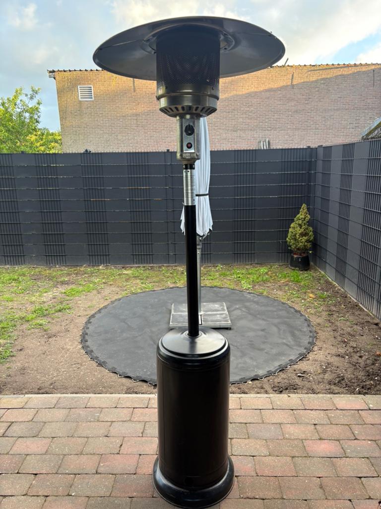 Terrasverwarmer zwart bj 2021, Ophalen, Zo goed als nieuw