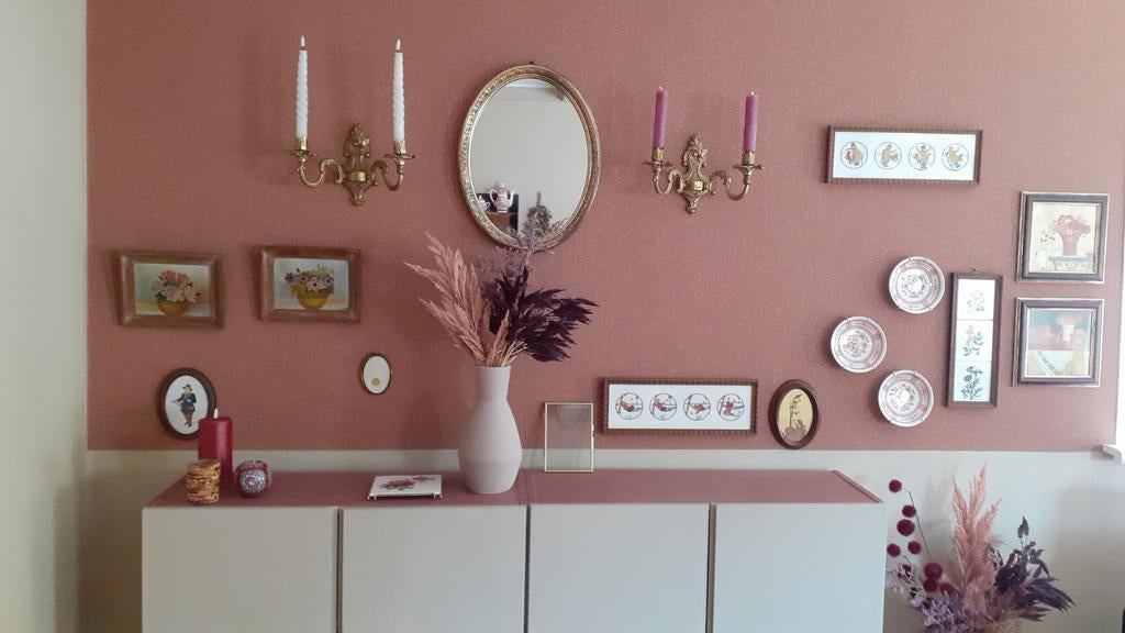 Galerijwand met Vintage Schilderijtjes, Antiek en Kunst, Ophalen of Verzenden