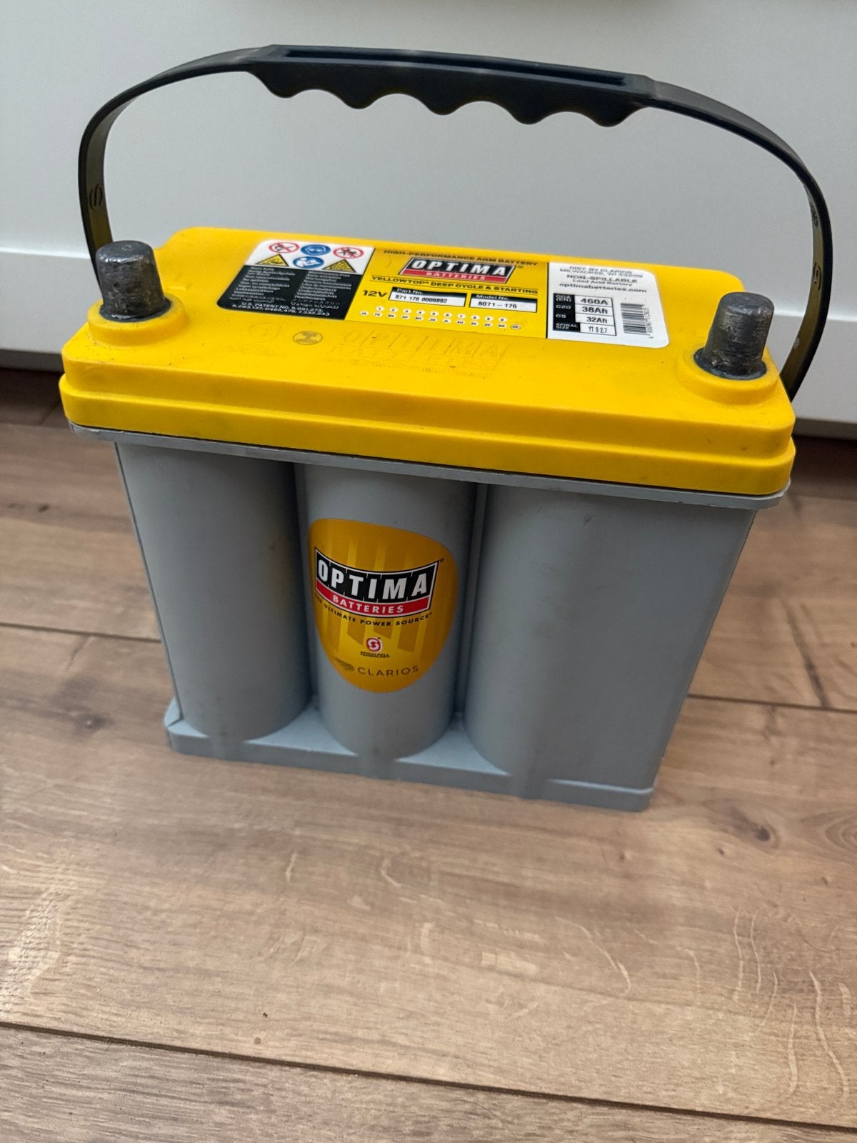Optima Yellowtop YTS 2.7 38Ah Batterij, Ophalen, Gebruikt