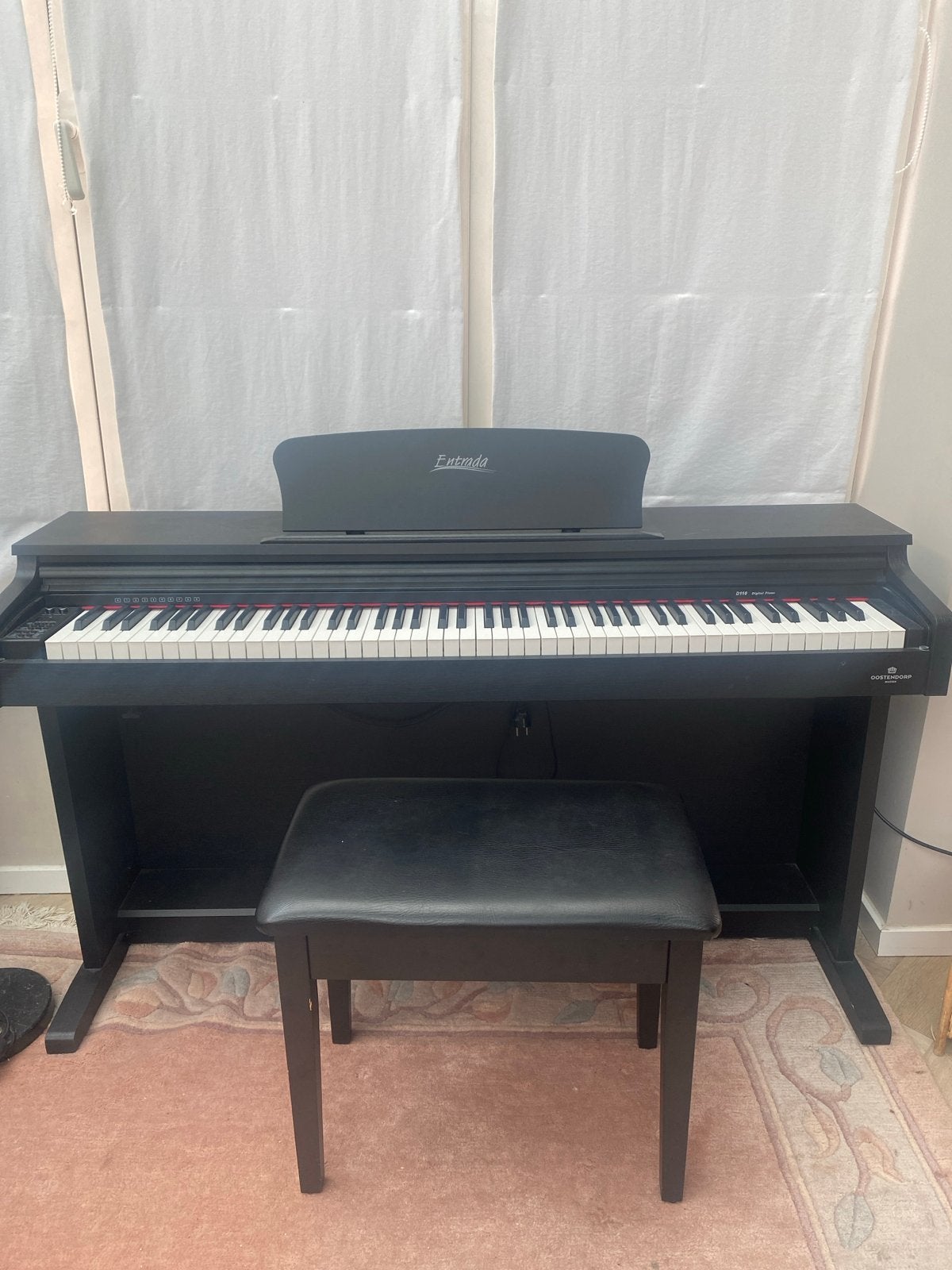 Digitale piano Entrada van Oostendorp Muziek, Ophalen, Gebruikt, Zwart, Digitaal