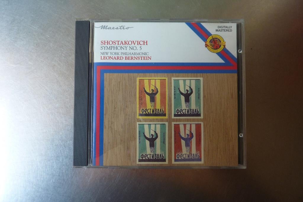 Shostakovich Symphony No. 5 - Leonard Bernstein, Ophalen of Verzenden, Modernisme tot heden, Zo goed als nieuw, Overige typen