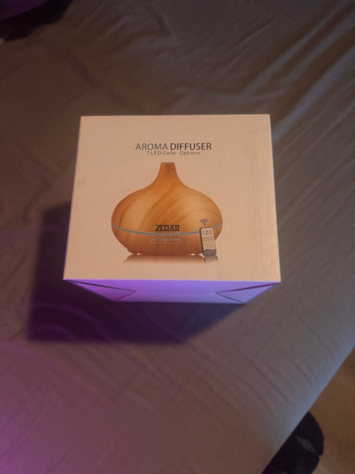 ZEDAR Aroma Diffuser met 7 LED Kleuropties - Luchtverfrisser, Ophalen of Verzenden, Zo goed als nieuw