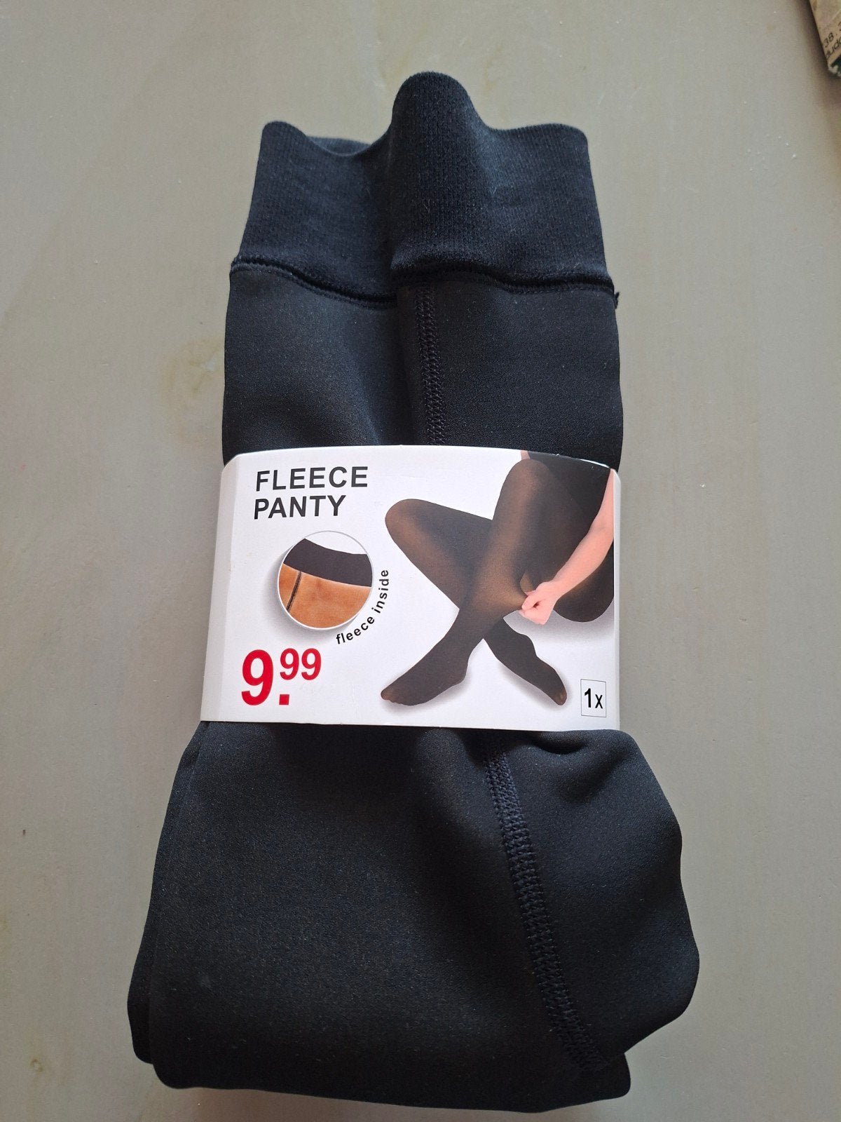 Zwarte Fleece Panty - Warm en Comfortabel, Zwart, Nieuw, Ophalen of Verzenden, Panty