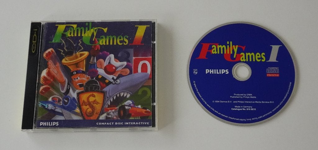 Family Games 1 compleet voor Philips CD-i, Spelcomputers en Games, 1 speler, Ophalen, Zo goed als nieuw, Vanaf 3 jaar