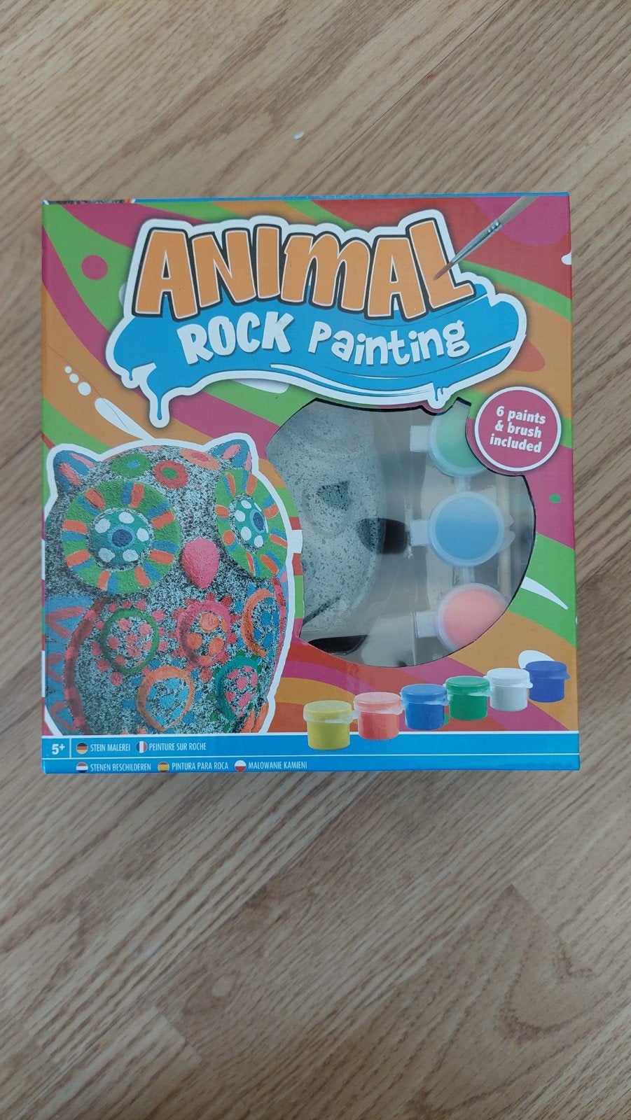 Animal Rock Painting Knutselset Uil - Steen Beschilderen, Ophalen of Verzenden