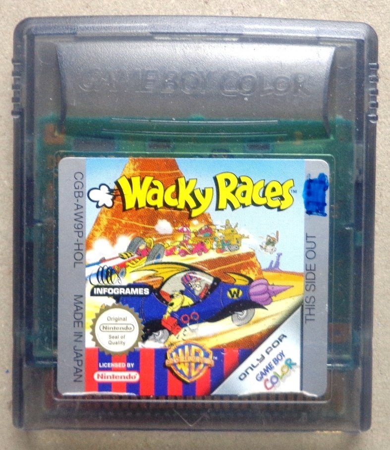 Wacky Races voor de Gameboy Color en Advance, Gebruikt, 1 speler, Racen en Vliegen, Ophalen of Verzenden