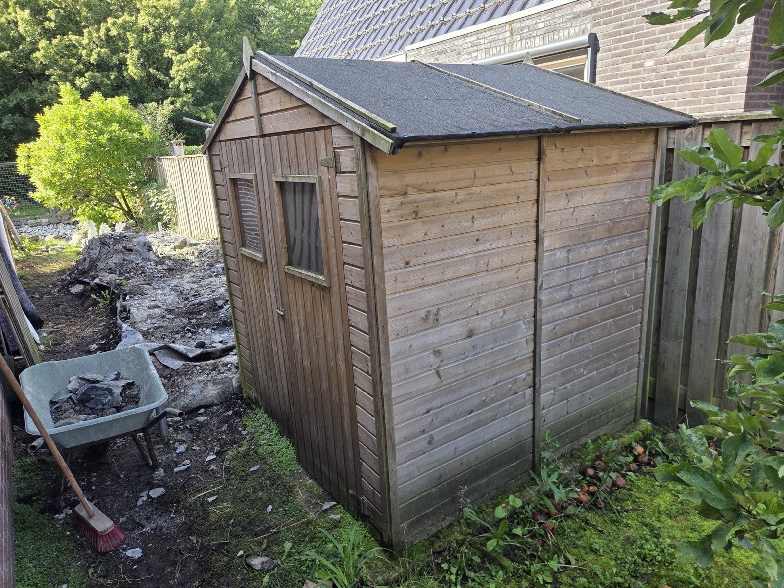 Tuinhuisje van 3 jaar oud, Ophalen, Gebruikt, Hout, Overige typen