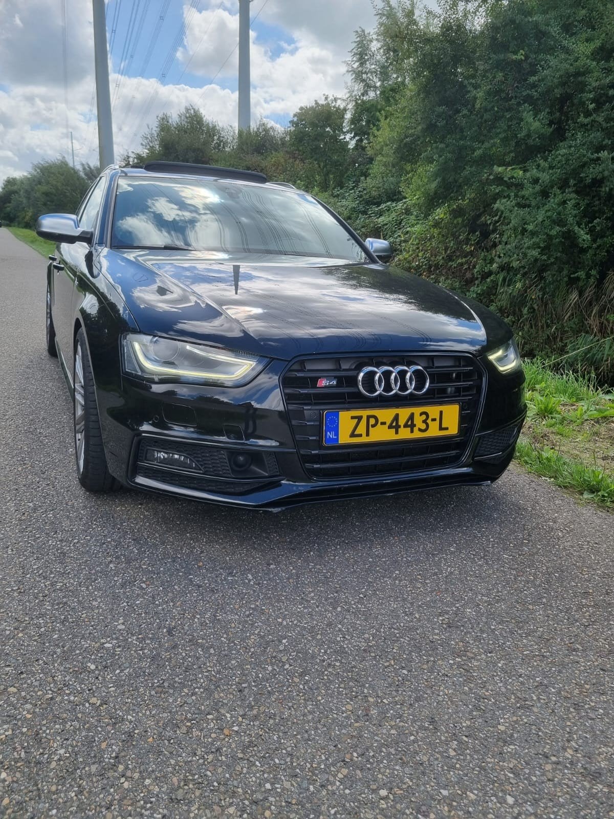 Audi S4 3.0 Tfsi Avant Quattro Zwart met schuifkanteldak, Auto's, Zwart, 2995 cc, Zwart, Vierwielaandrijving