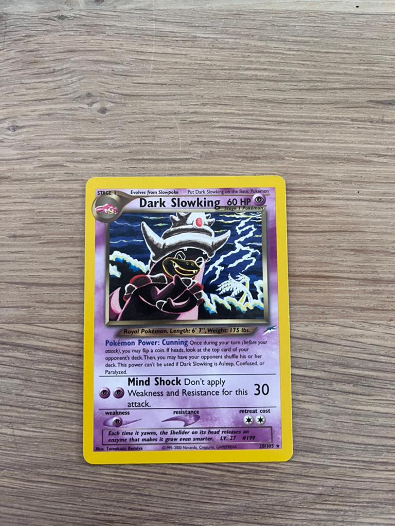 Dark Slowking 20/105 - pokemonkaart, Ophalen of Verzenden, Zo goed als nieuw, Losse kaart