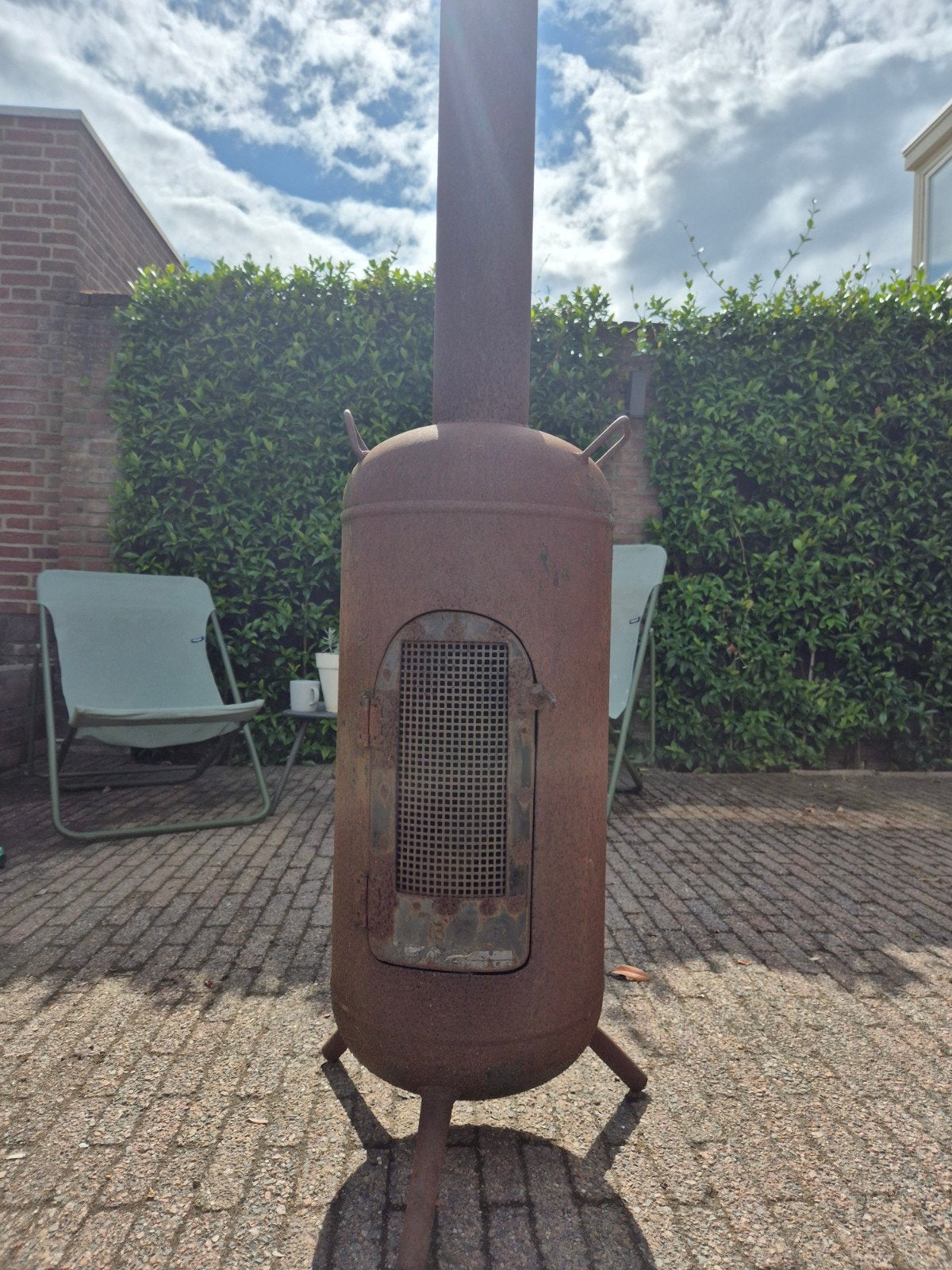 Terraskachel, Tuin en Terras, Ophalen, Zo goed als nieuw