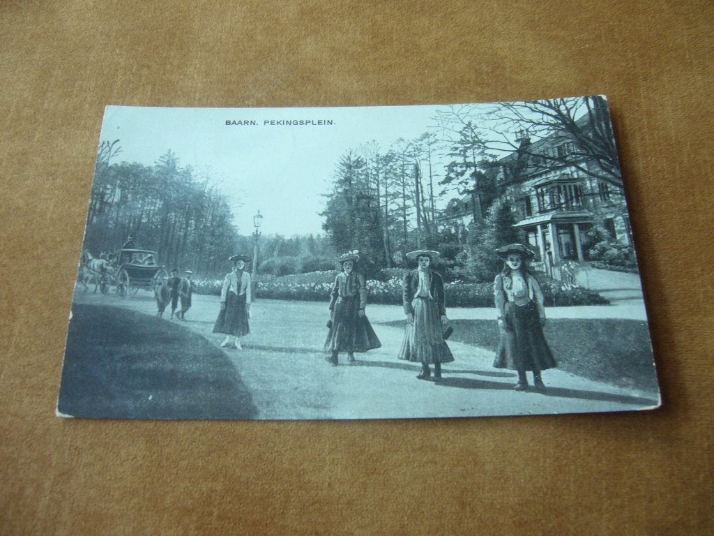 BAARN  =  PEKINGSPLEIN BRIEFKAART  1908, Ophalen of Verzenden, Voor 1920, Gelopen, Utrecht