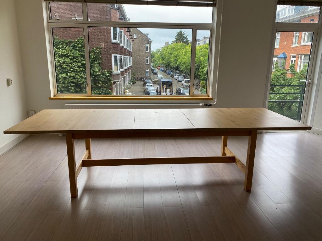 Grote eettafel Norden, Huis en Inrichting, Tafels | Eettafels, Ophalen, Gebruikt, 100 tot 150 cm, 200 cm of meer