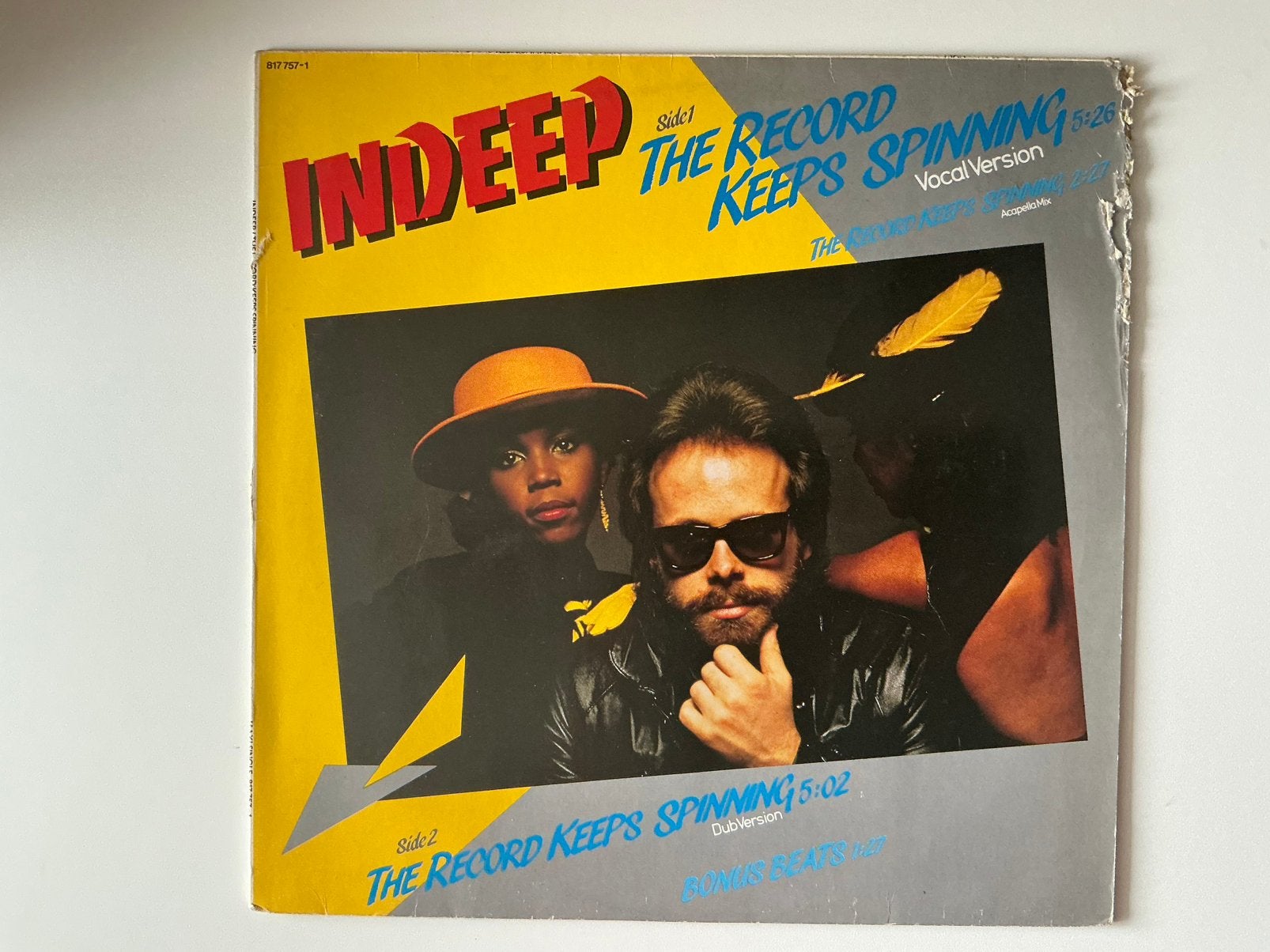 Indeep – The Record Keeps Spinning 12” disco electro, Gebruikt, Disco, 12 inch, Overige typen
