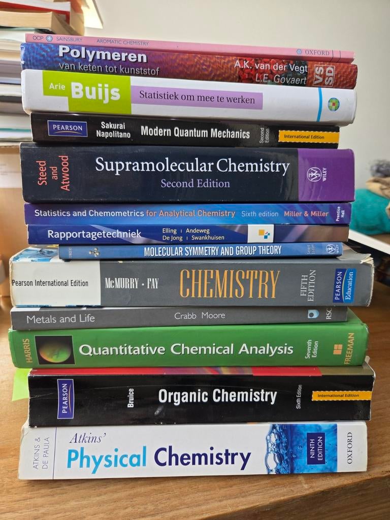 Scheikunde/Chemistry en Statistiek Boeken, Boeken, Ophalen, Beta, Zo goed als nieuw, WO