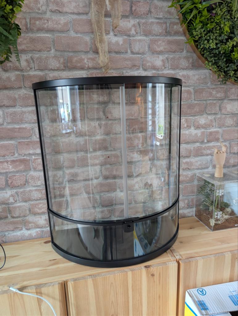 Repto Terra Half Moon terrarium 56 x 28 x 64 cm, Ophalen, Zo goed als nieuw
