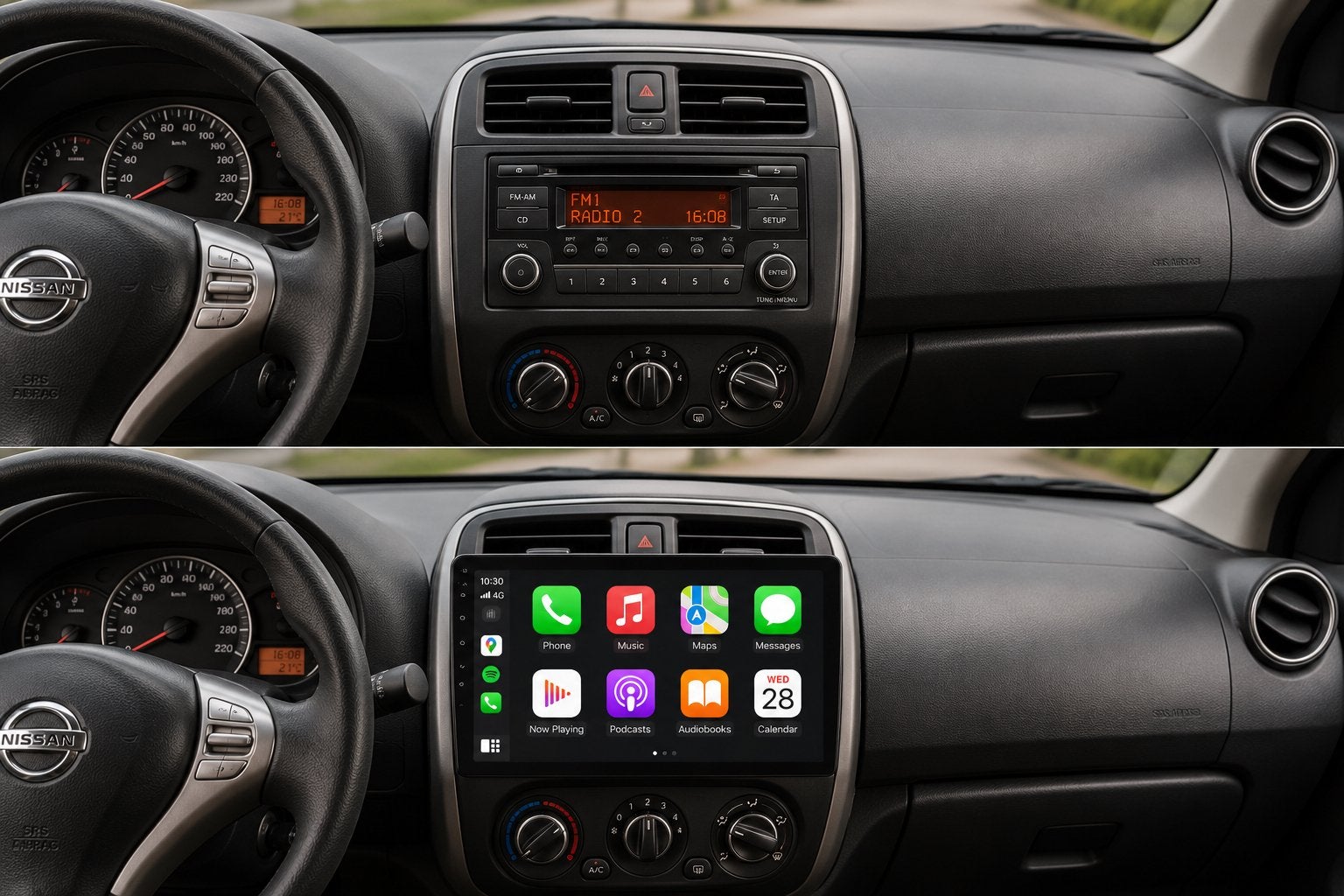 Nissan Micra CarPlay & Android Auto Inbouw, Ophalen, Nieuw