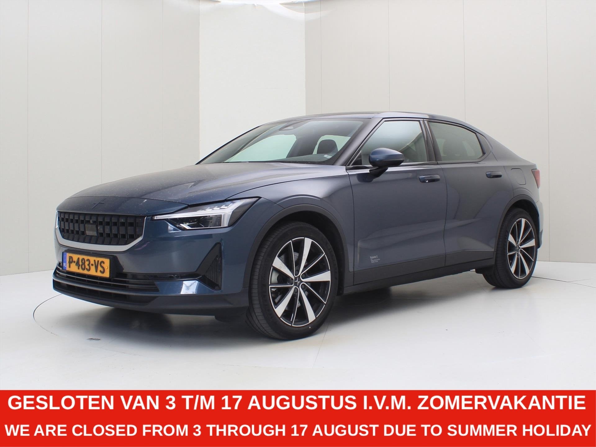 Polestar 2 Long Range Single Motor 231pk 92.6% SoH [ PLUS PA, Auto's, Polestar, Stof, Blauw, 1969 kg, 1500 kg