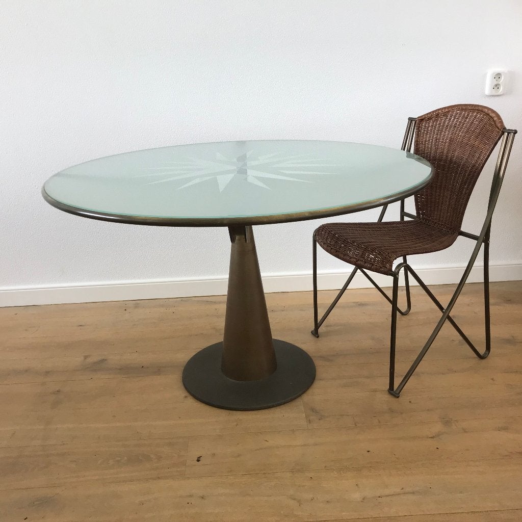 Oscar Tusquets Astrolabio Aleph Driade tafel design D116, Huis en Inrichting, Stoelen, Ophalen, Zwart, Zo goed als nieuw, Nvt