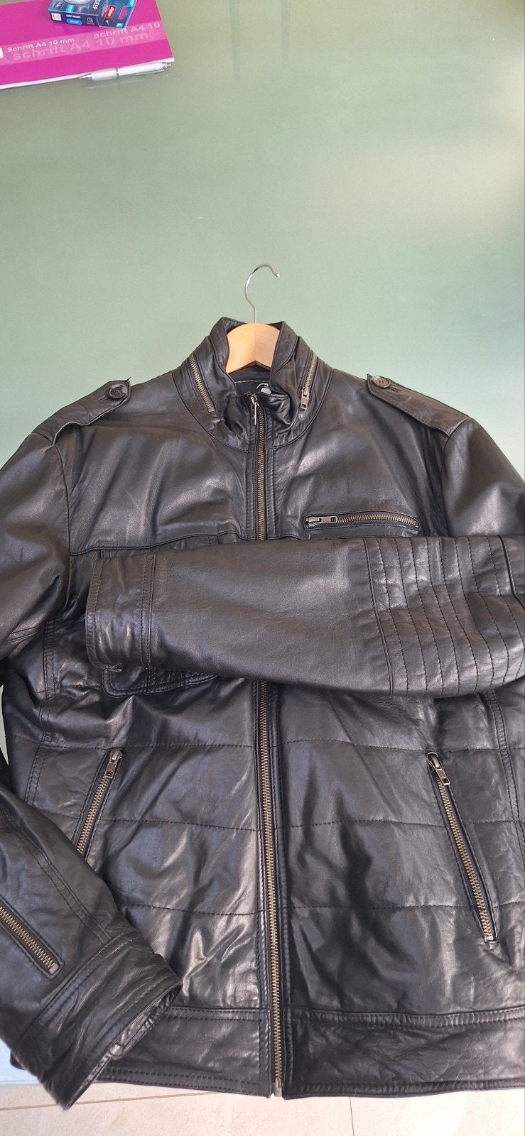 goosecraft leren jas weinig gedragen zo goed als nieuw, Kleding | Heren, Maat 52/54 (L), Zwart, Goosecraft, Ophalen of Verzenden
