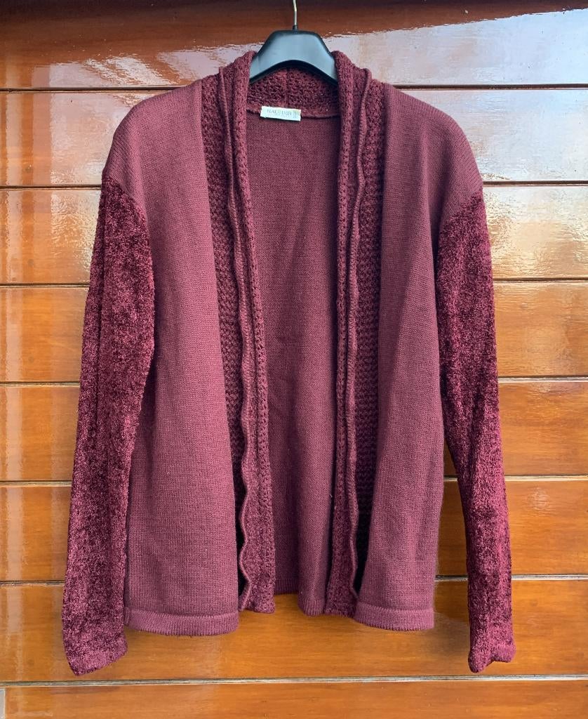 Bordeaux Rood vest HAUBER maat M, Maat 38/40 (M), Gedragen, Rood, HAUBER