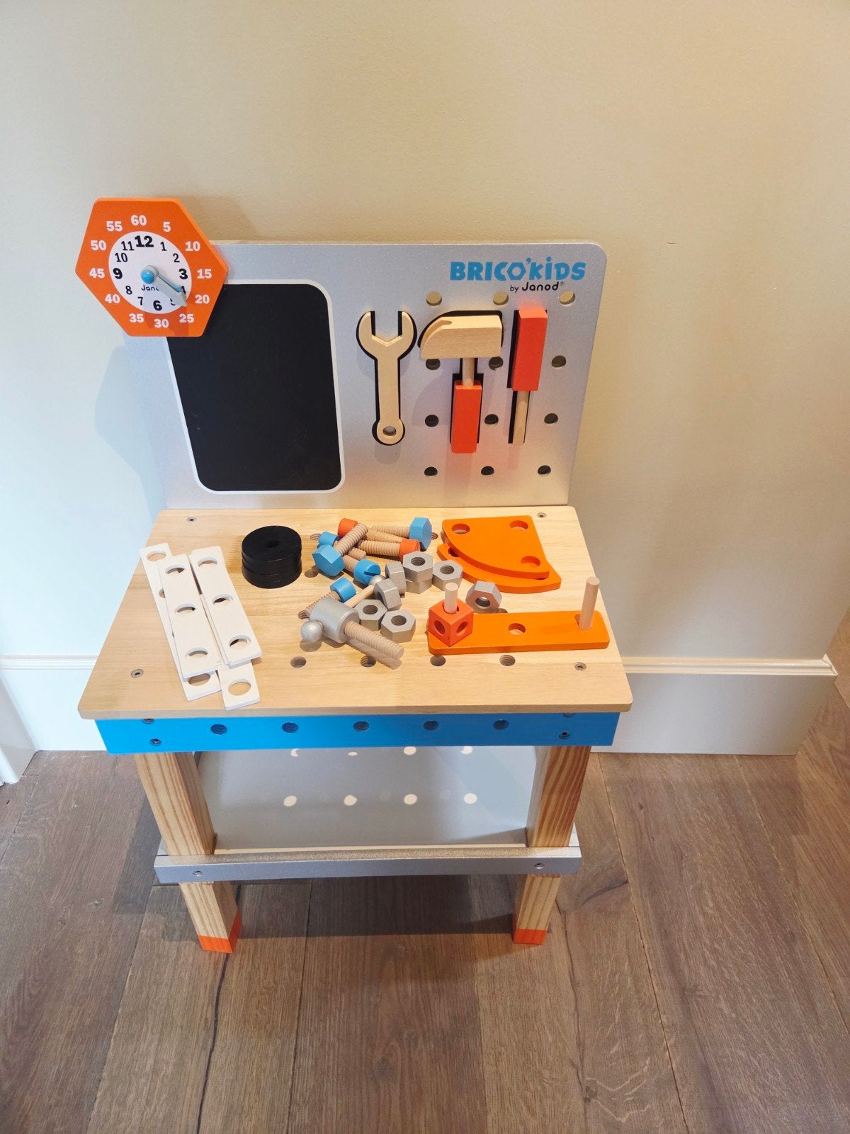 Janod Brico'kids Magnetische Werkbank met Gereedschap, Ophalen, Zo goed als nieuw, Bouwen