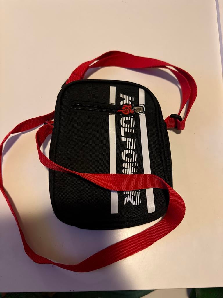 Knolpower schoudertasje - Zwart met rood, Ophalen, Nieuw, Zwart, Overige merken