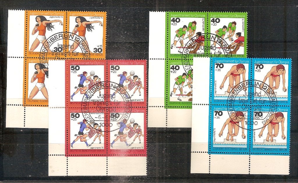 Berlin 517-520 blok van 4, Postzegels en Munten, Ophalen of Verzenden, BRD, Gestempeld