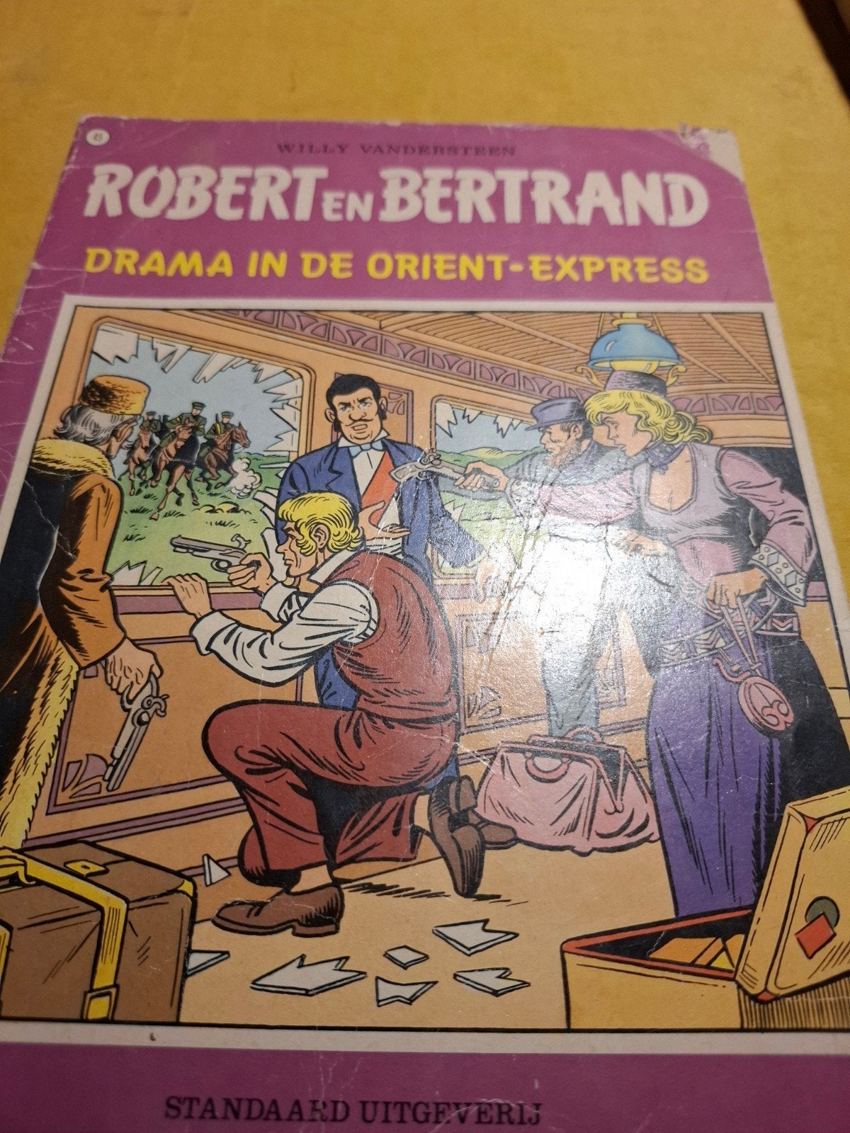 Robert en Bertrand - Drama in de Oriënt-Express, Eén stripboek, Ophalen of Verzenden, Gelezen, Willy Vandersteen