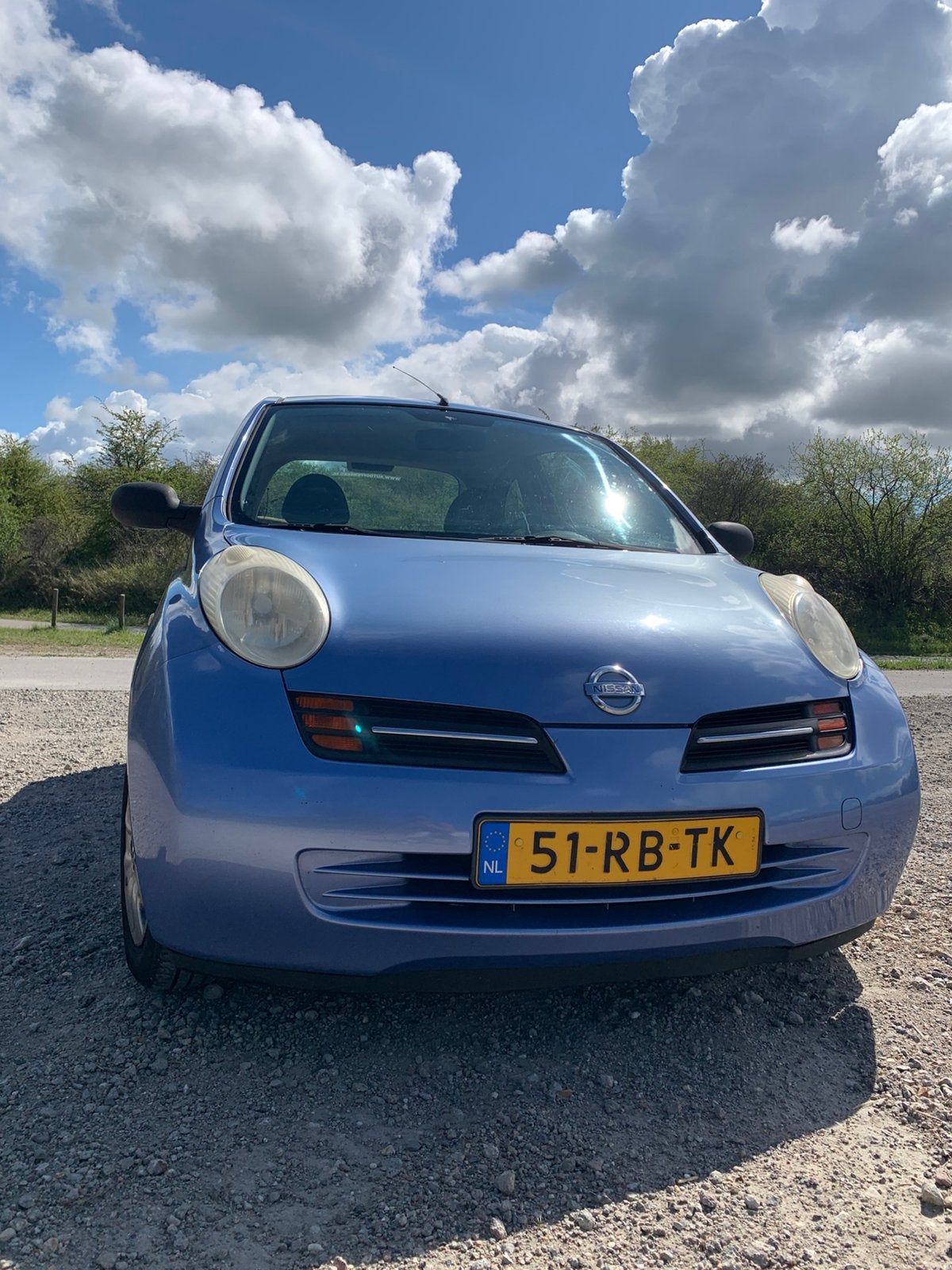 Nissan Micra 1.0 3DR 2005 Blauw, 31 €/maand, 4 cilinders, Blauw, Origineel Nederlands